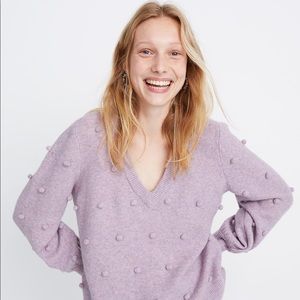 Madewell bobble v-neck sweater